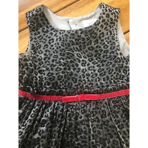 Girl JUST ONE YOU BY CARTER'S 18 MONTH BLACK & SILVER SPARKLY With Red Bow DRESS - Picture 4 of 8